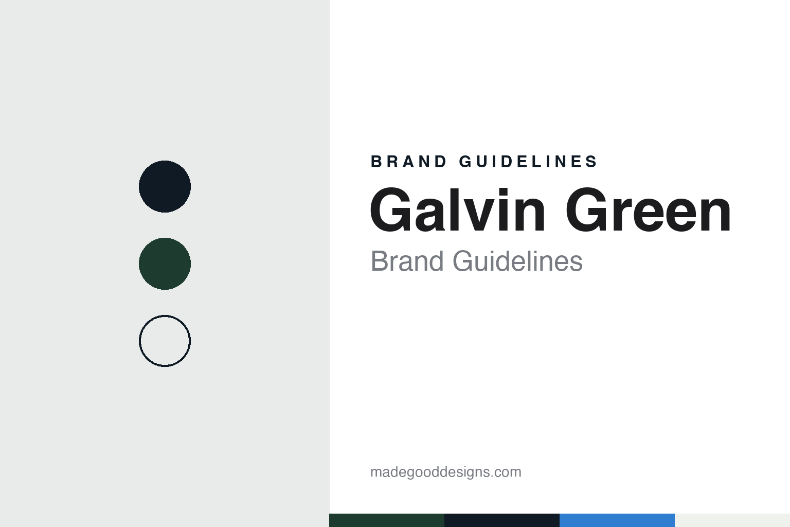 Galvin Green brand guidelines — abstract colour discs and material texture (original homage; not a Galvin Green product or logo)