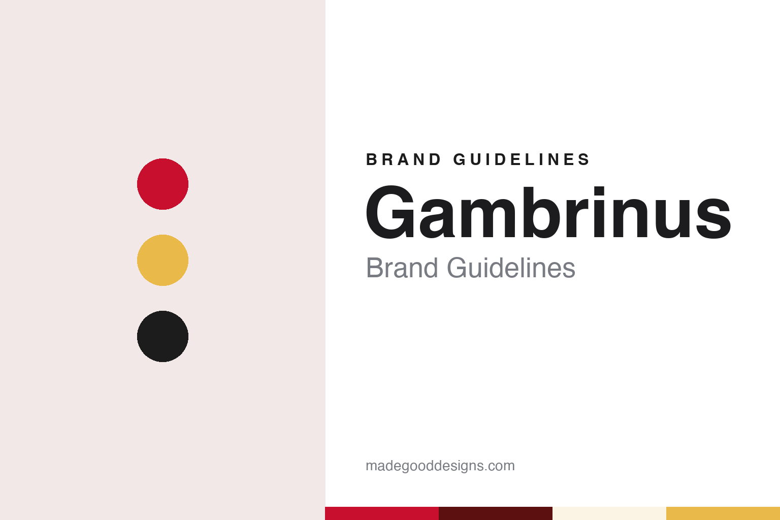 Gambrinus Brand Guidelines: The Plzeň Lager From the 1869 First Pilsen Joint-Stock Brewery