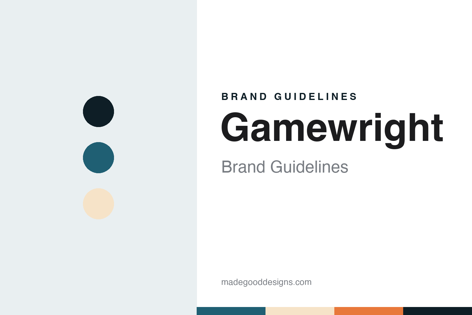 Gamewright brand guidelines — abstract colour discs and material texture (original homage; not a Gamewright product or logo)