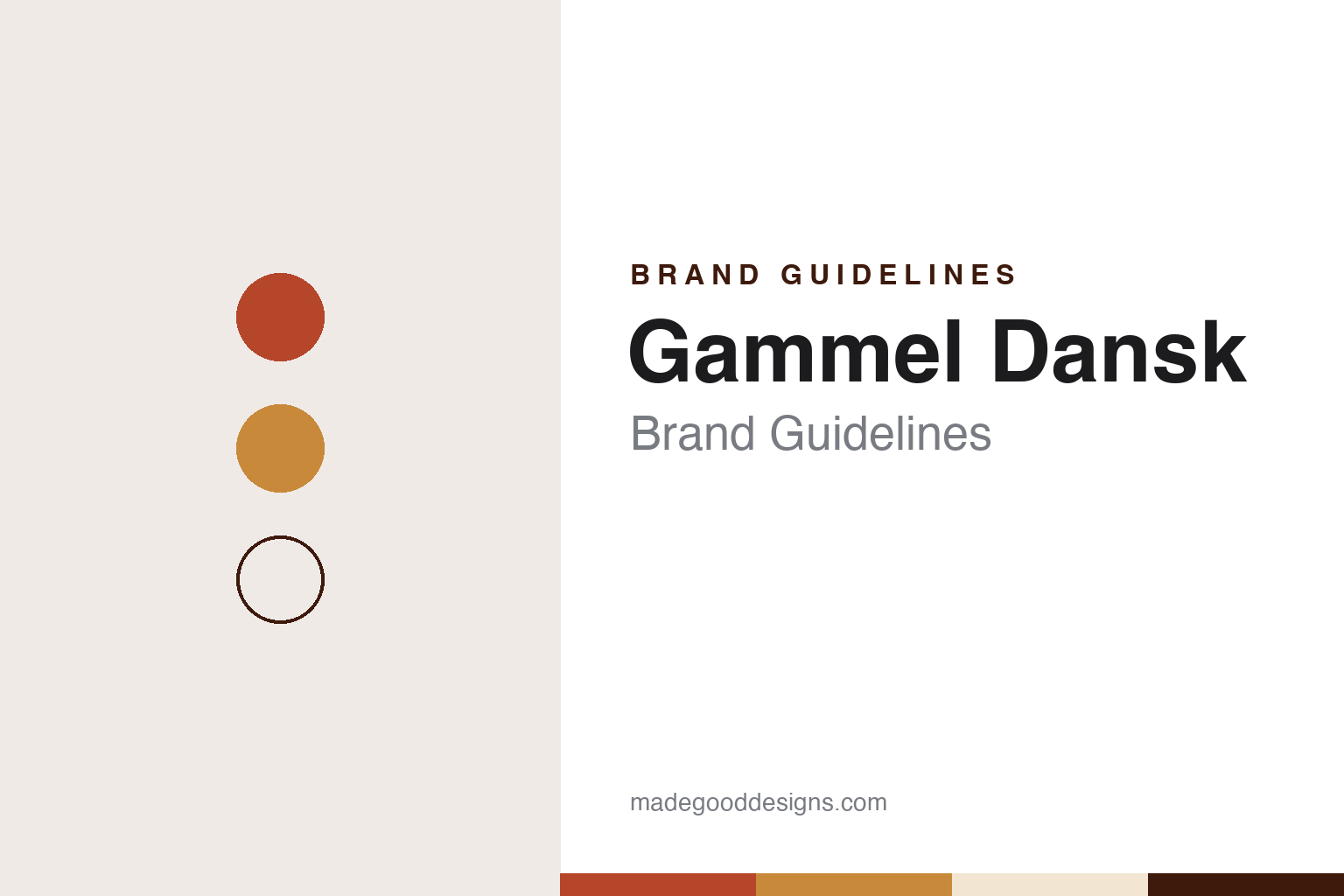 Gammel Dansk Brand Guidelines: The 1964 Danish Bitter of 29 Herbs, Now Made in Norway