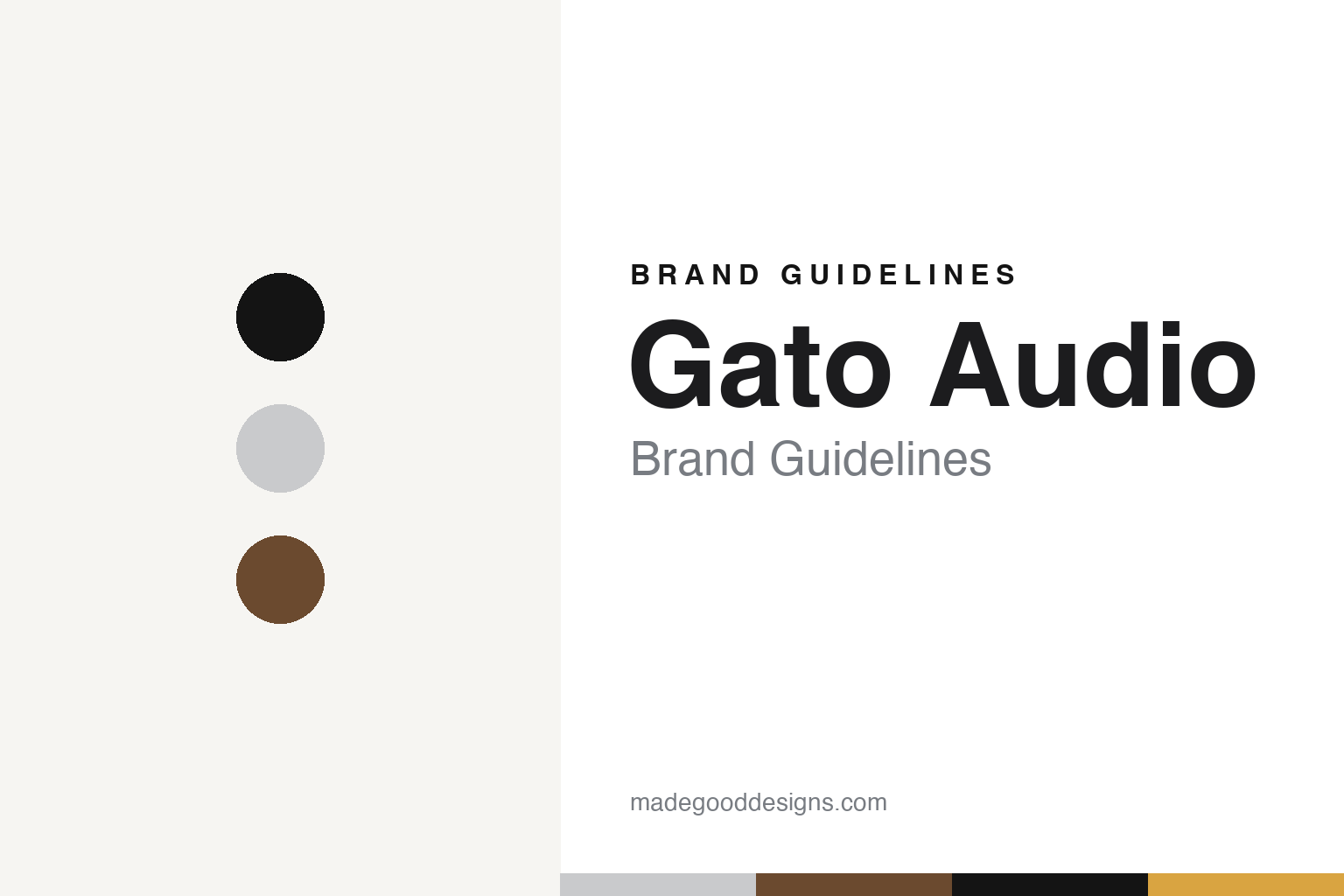 Gato Audio Brand Guidelines: The Herlev Hi-Fi Maker That Put Design First