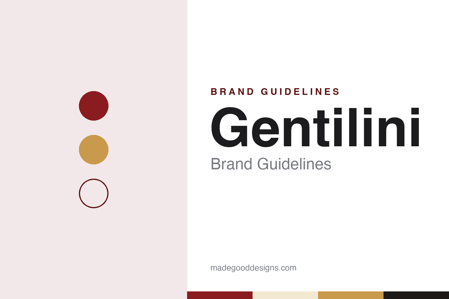 Gentilini Brand Guidelines: The Roman Biscuit House of the Osvego and the Biscuit Train