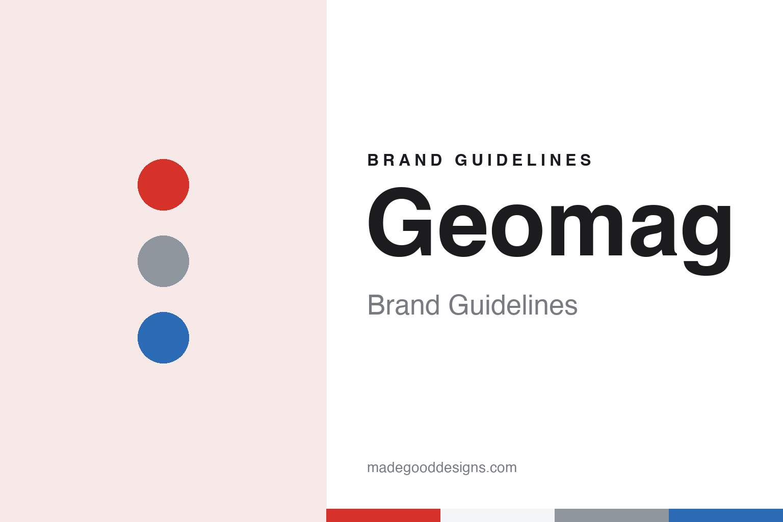 Geomag brand guidelines — abstract colour discs and material texture (original homage; not a Geomag product or logo)