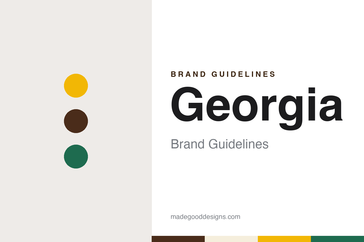Georgia brand guidelines — abstract colour discs and material texture (original homage; not a Georgia product or logo)