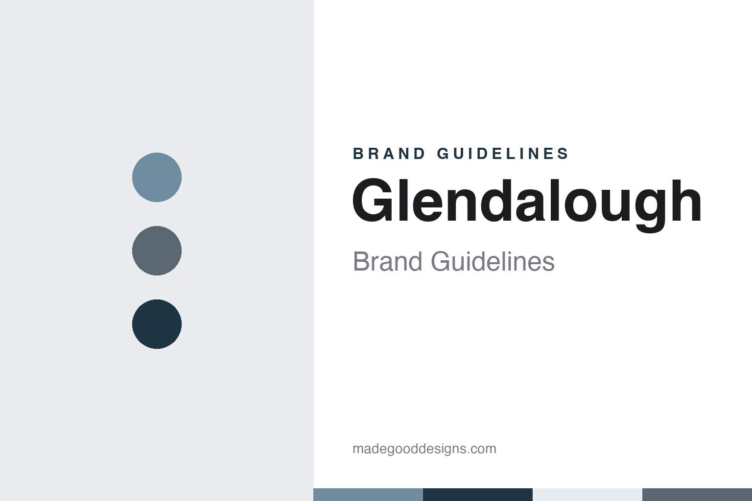 Glendalough brand guidelines — abstract colour discs and material texture (original homage; not a Glendalough product or logo)
