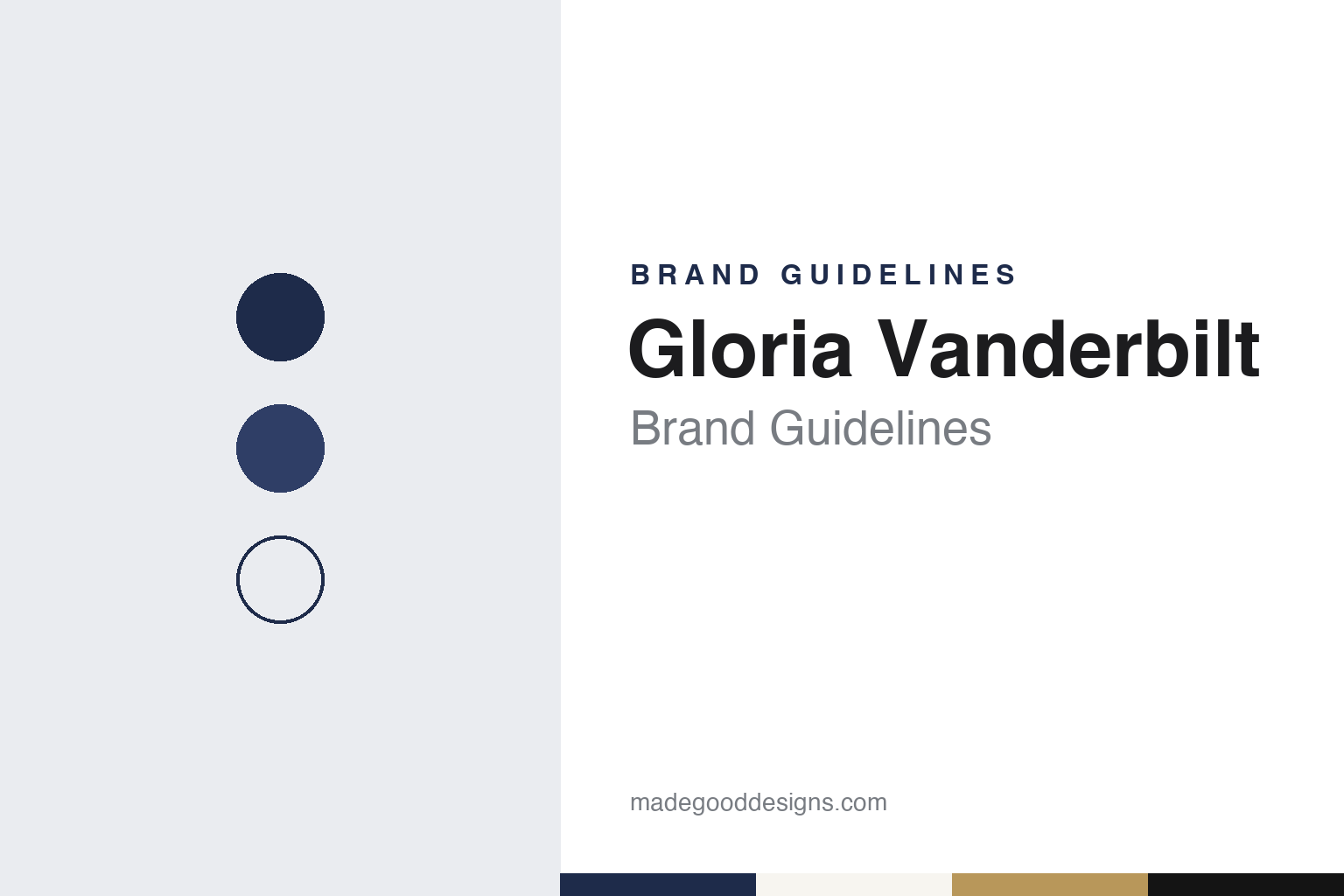 Gloria Vanderbilt brand guidelines — abstract colour discs and material texture (original homage; not a Gloria Vanderbilt product or logo)