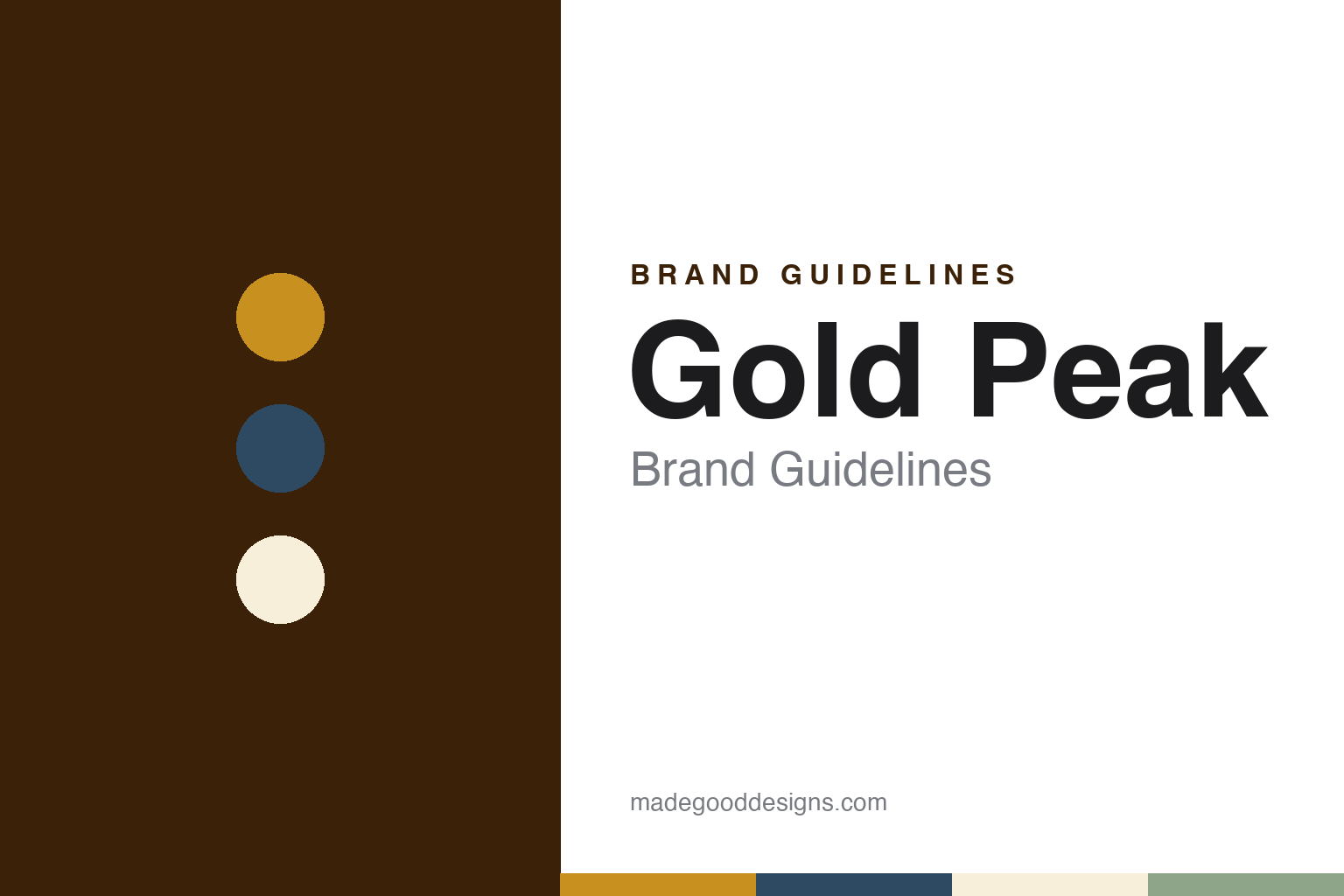 Gold Peak Brand Guidelines: Coca-Cola’s 2006 Iced Tea, a Lakeside Label and Leaf-Like Serifs