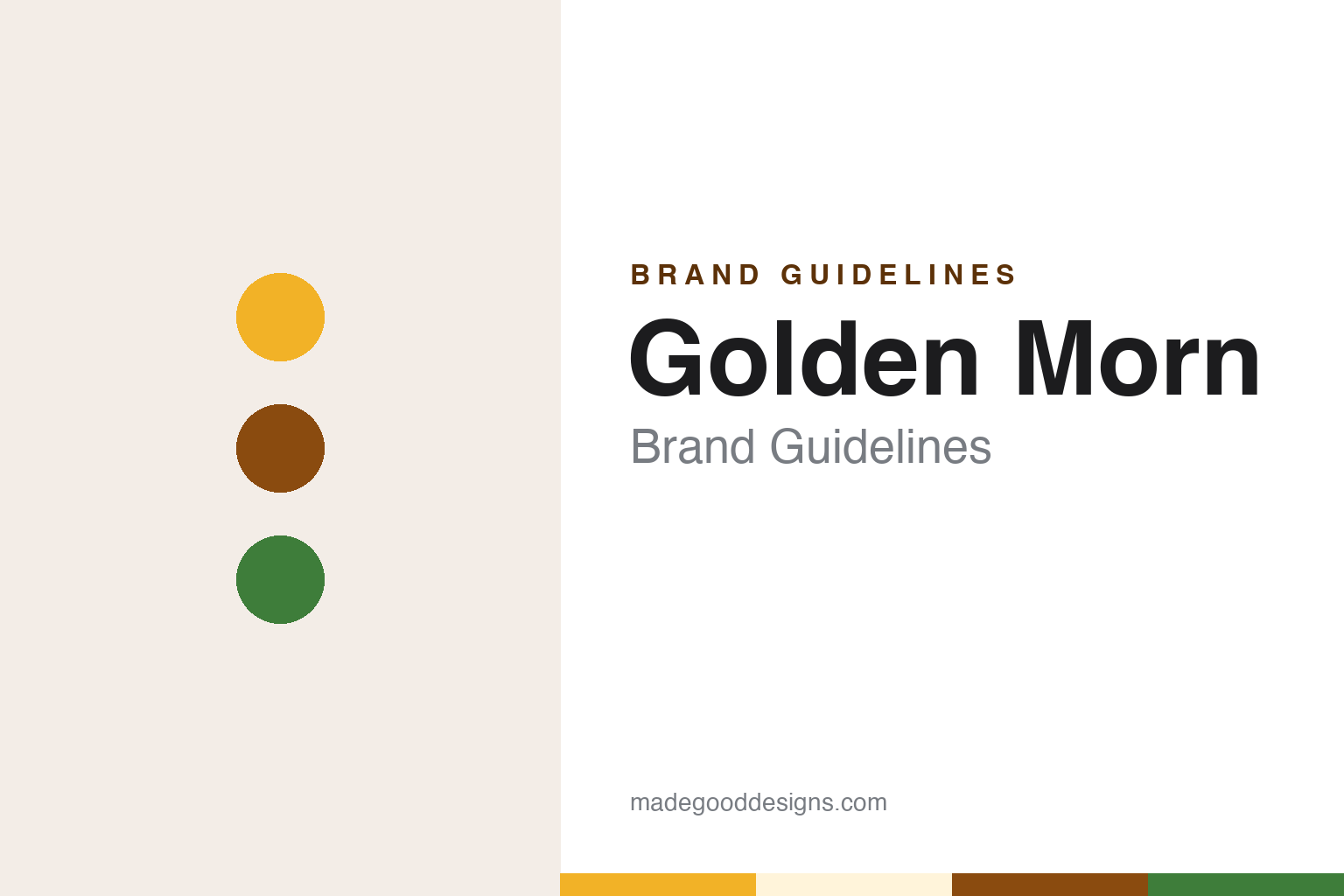 Golden Morn brand guidelines — abstract colour discs and material texture (original homage; not a Golden Morn product or logo)