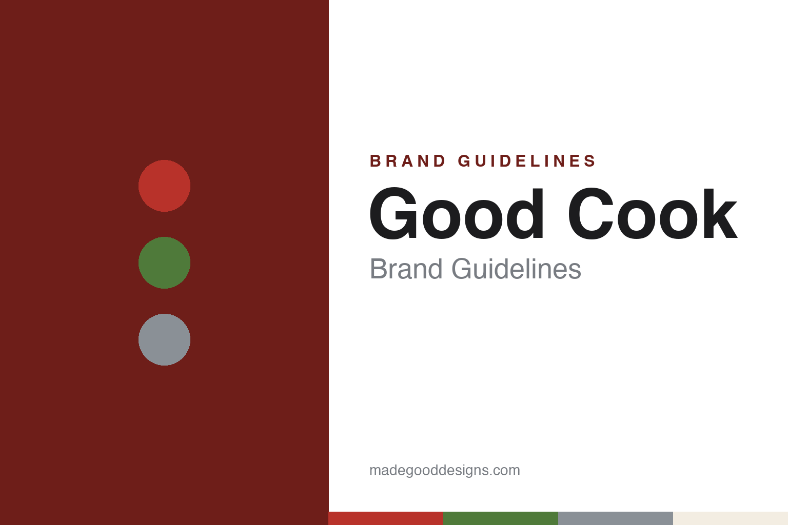 Good Cook Brand Guidelines: Bradshaw’s Supermarket Kitchen-Tool Line