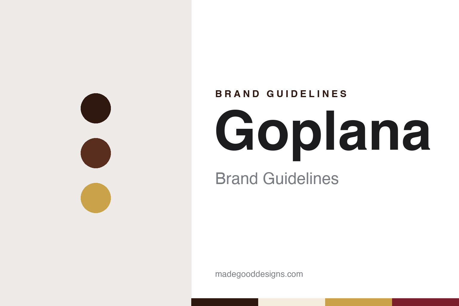 Goplana brand guidelines — abstract colour discs and material texture (original homage; not a Goplana product or logo)