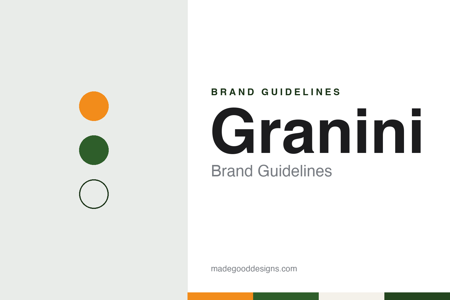 Granini brand guidelines — abstract colour discs and material texture (original homage; not a Granini product or logo)