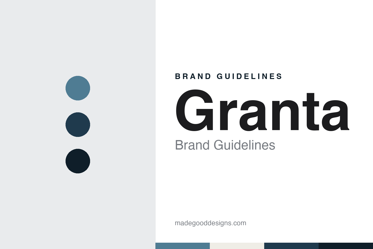 Granta brand guidelines — abstract colour discs and material texture (original homage; not a Granta product or logo)