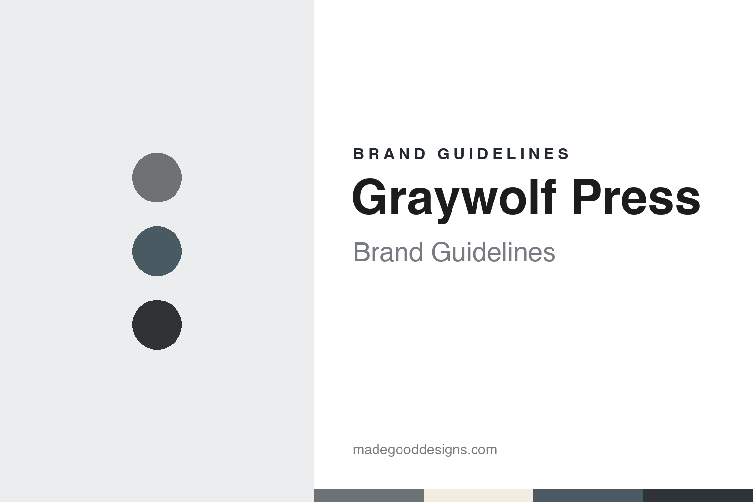 Graywolf Press brand guidelines — abstract colour discs and material texture (original homage; not a Graywolf Press product or logo)