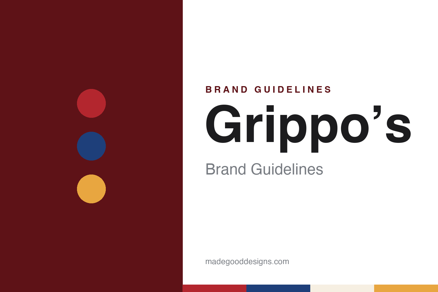Grippo’s Brand Guidelines: Cincinnati Cones, Loop Pretzels and Bar-B-Q Chips