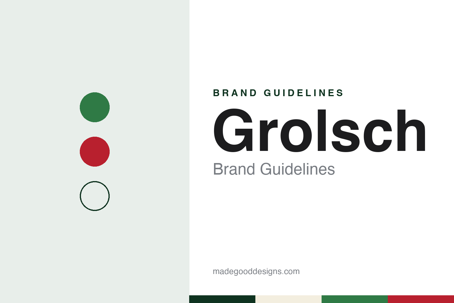 Grolsch Brand Guidelines: The Swing-Top Beer From Groenlo