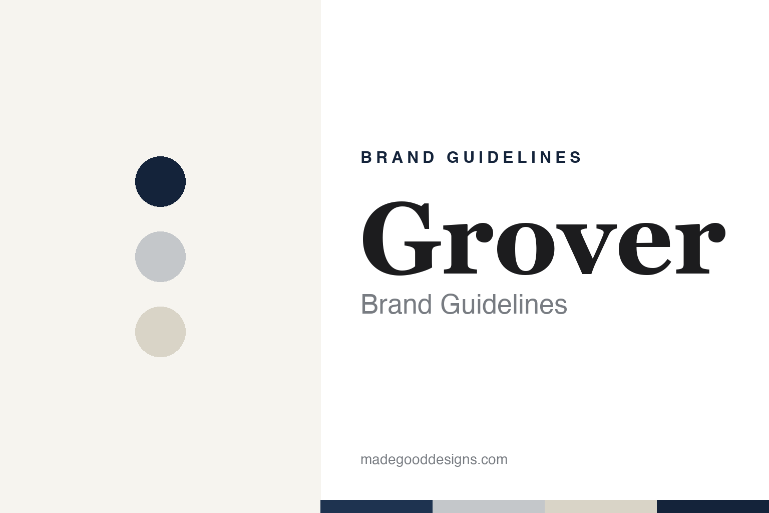 Grover brand guidelines — abstract colour discs and material texture (original homage; not a Grover product or logo)