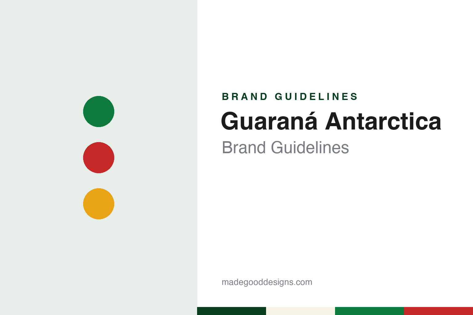 Guaraná Antarctica Brand Guidelines: The São Paulo Guaraná Soda Launched in 1921