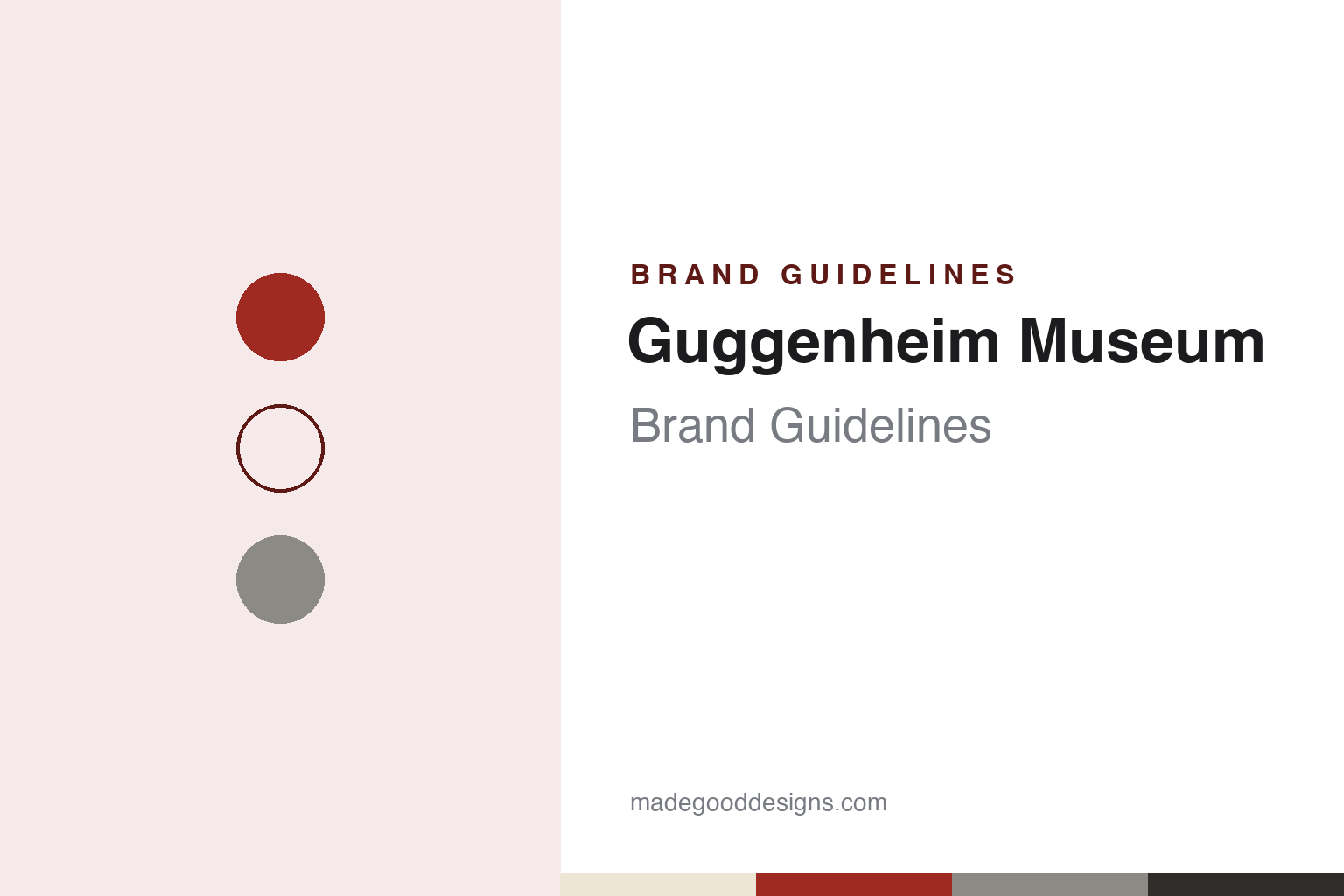 Guggenheim Museum Brand Guidelines: A Spiral, a Name and a Modular G