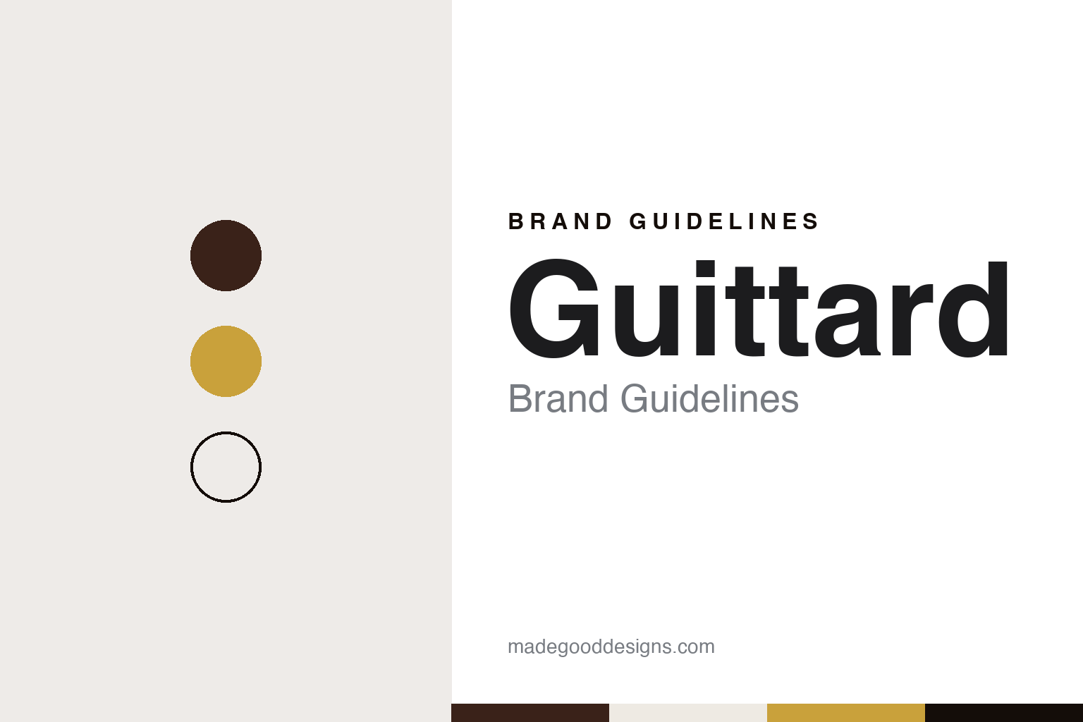 Guittard brand guidelines — abstract colour discs and material texture (original homage; not a Guittard product or logo)