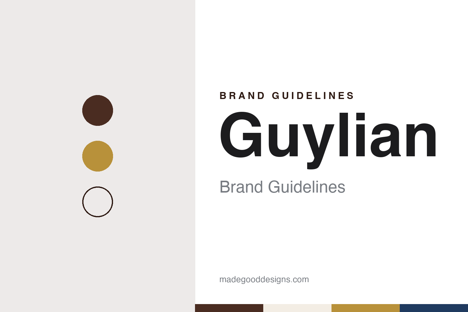 Guylian brand guidelines — abstract colour discs and material texture (original homage; not a Guylian product or logo)