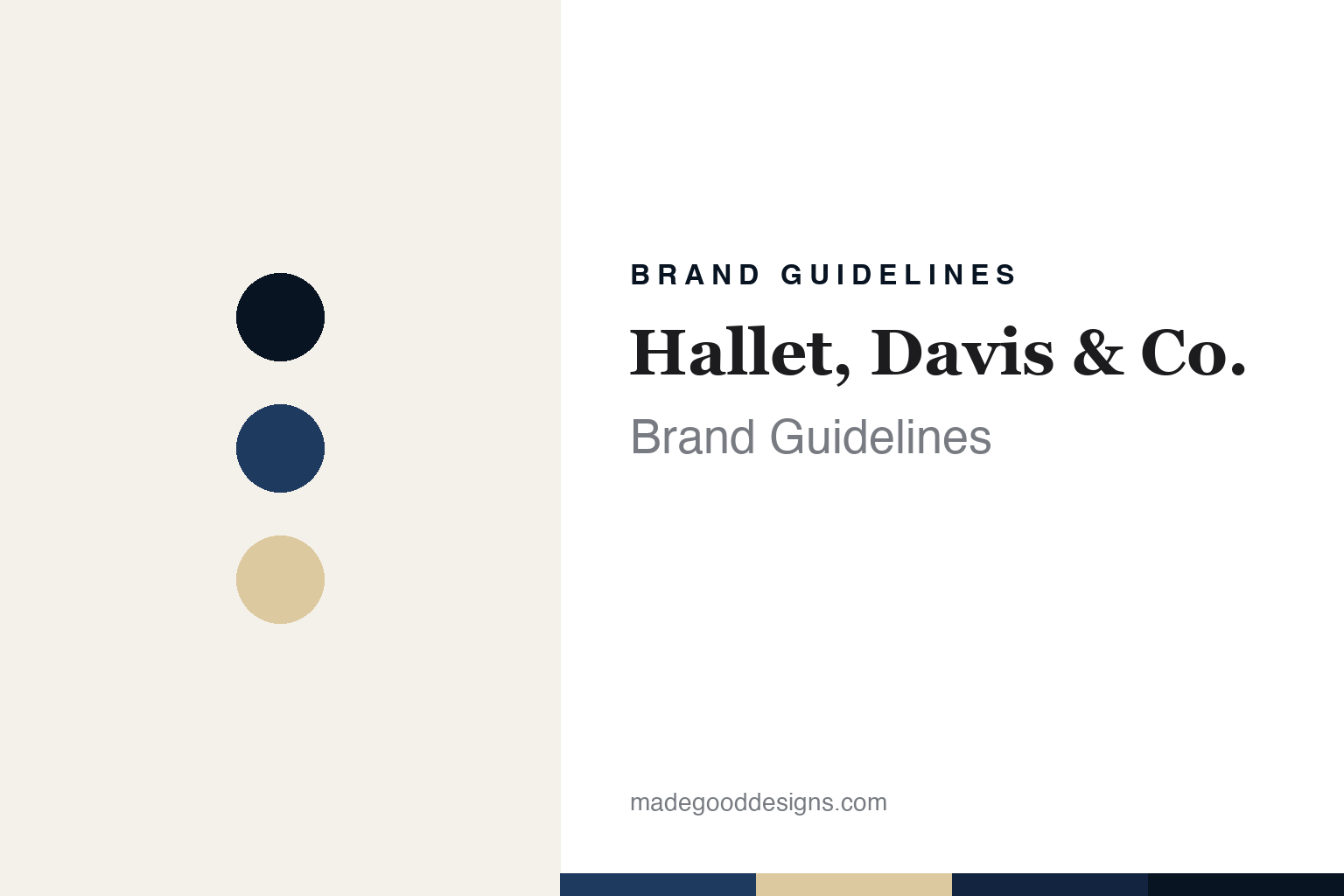 Hallet, Davis & Co. Brand Guidelines: A Boston Name, Made Overseas