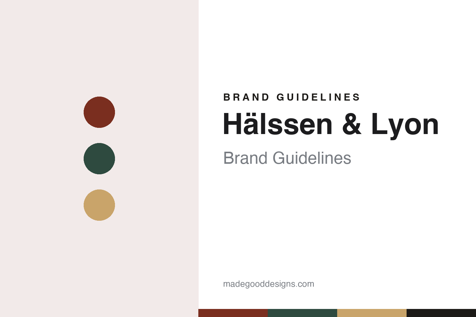 Hälssen & Lyon Brand Guidelines: The Hamburg Tea House Behind Other People’s Brands