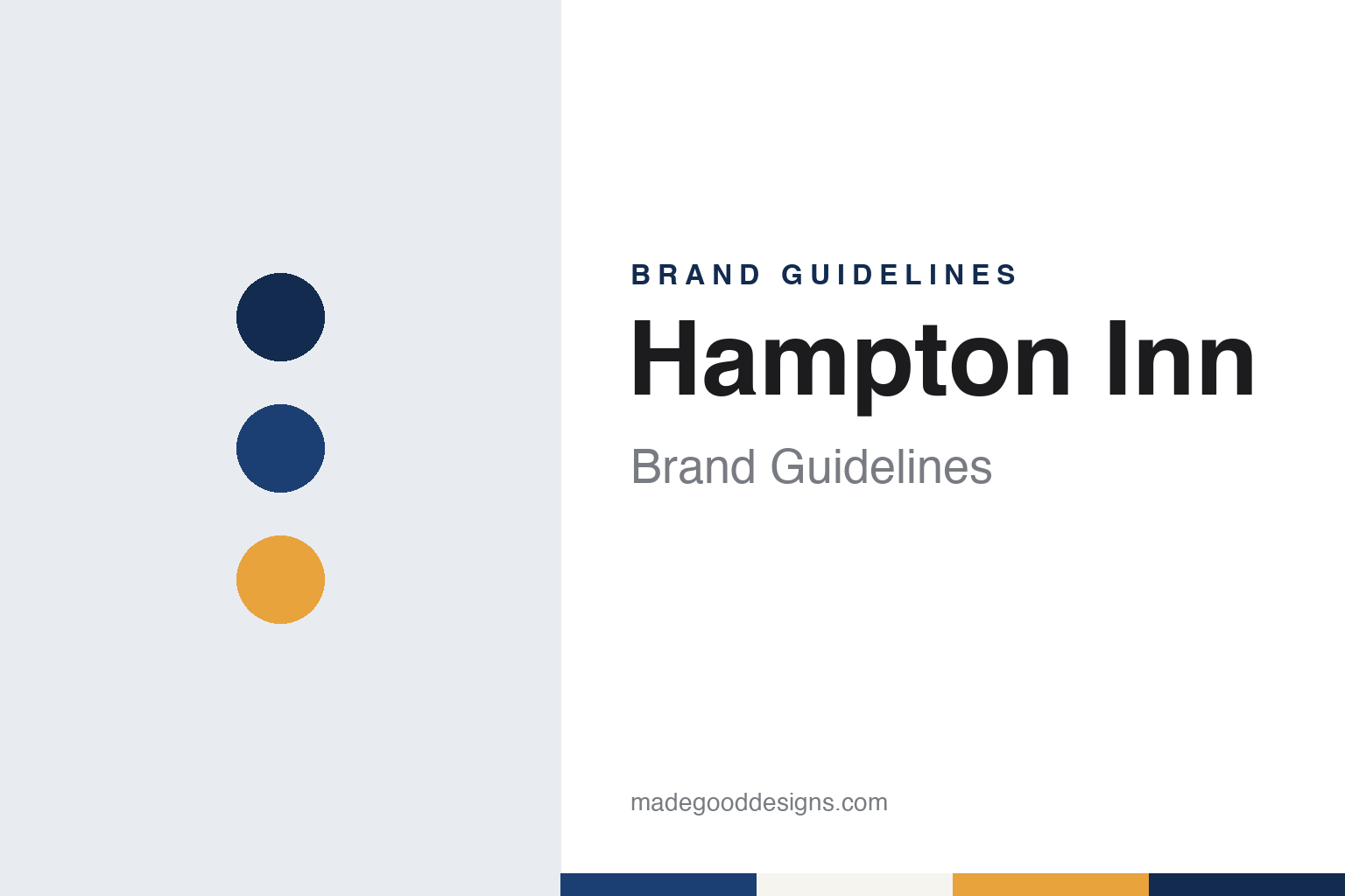 Hampton Inn Brand Guidelines: Holiday Corporation’s 1984 Memphis Chain, Now Hampton by Hilton