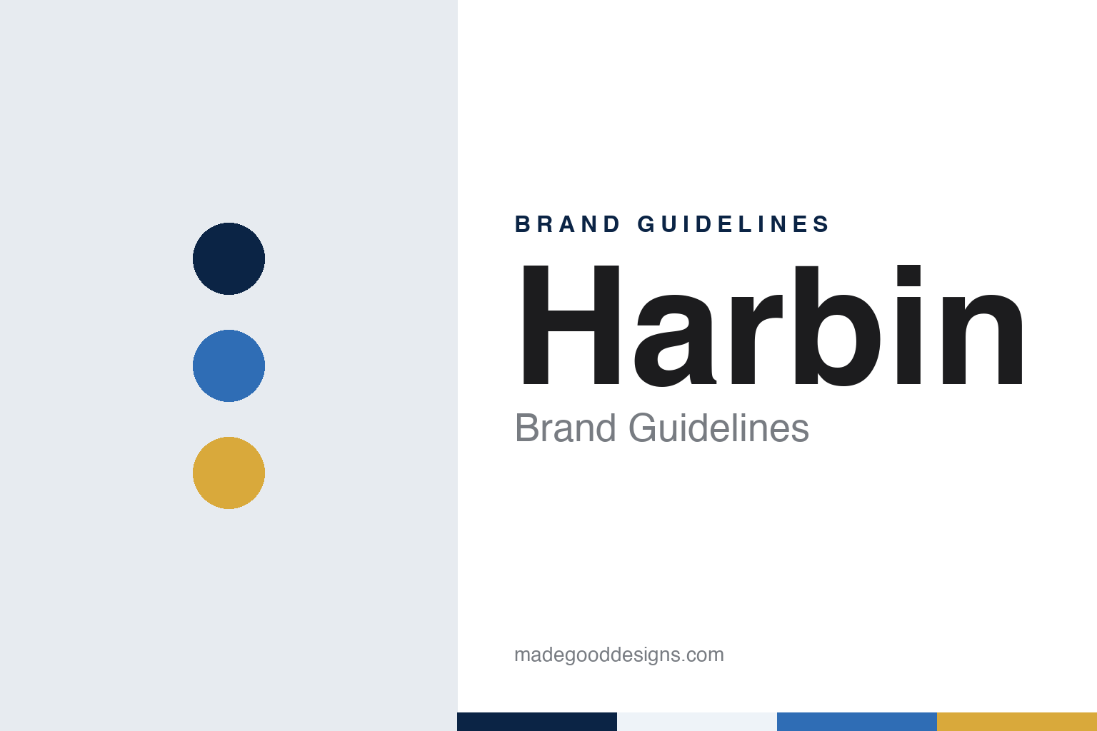 Harbin brand guidelines — abstract colour discs and material texture (original homage; not a Harbin product or logo)