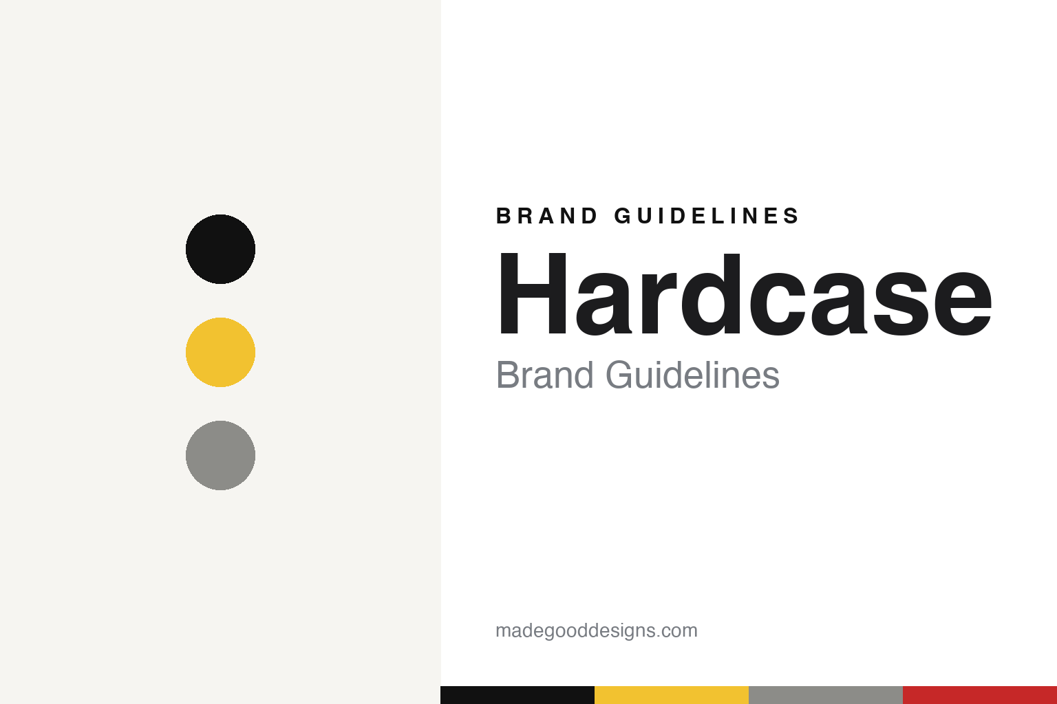Hardcase brand guidelines — abstract colour discs and material texture (original homage; not a Hardcase product or logo)