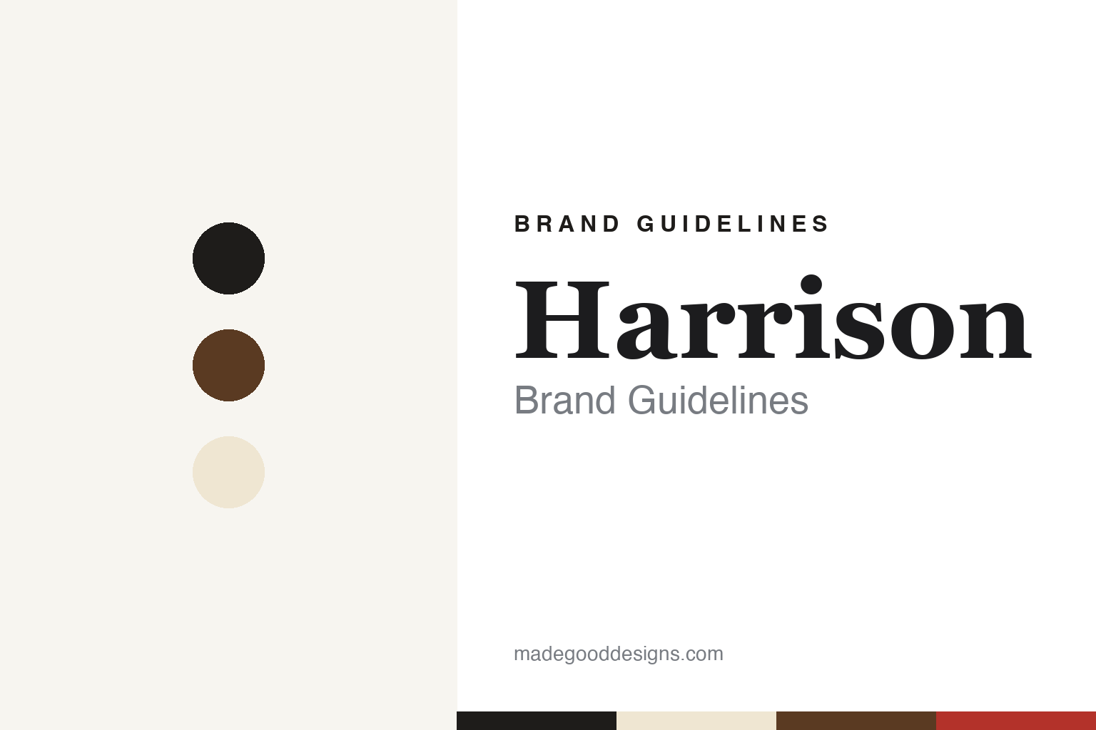 Harrison Brand Guidelines: The Nashville Console Maker Behind the In-Line Desk