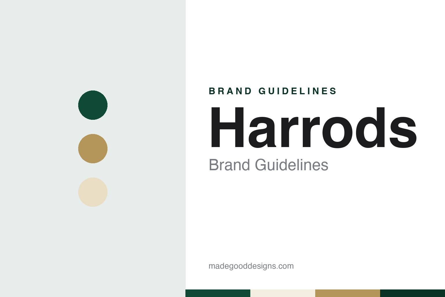 Harrods Brand Guidelines: A Brompton Road Shop, a 1905 Building & a Latin Motto