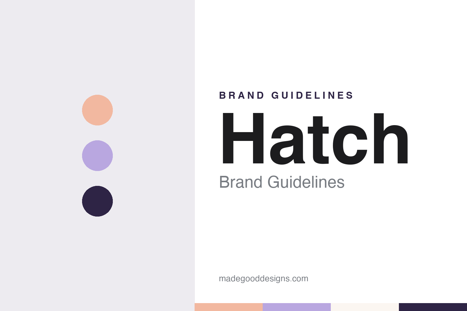 Hatch Brand Guidelines: Ann Crady Weiss & Dave Weiss, the Smart Changing Pad & Rest