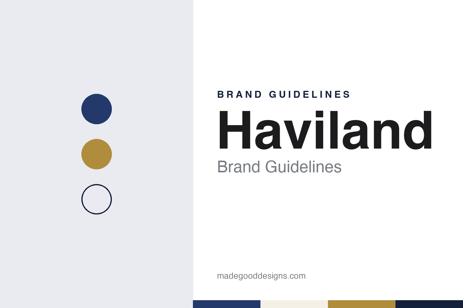 Haviland brand guidelines — abstract colour discs and material texture (original homage; not a Haviland product or logo)