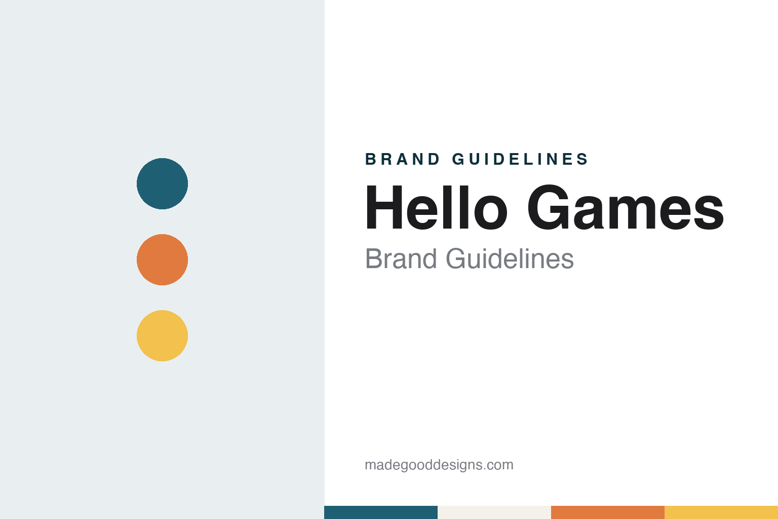 Hello Games brand guidelines — abstract colour discs and material texture (original homage; not a Hello Games product or logo)