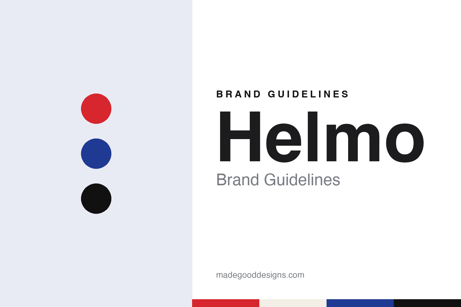 Helmo Brand Guidelines: A Montreuil Graphic Design Studio Founded in 2007