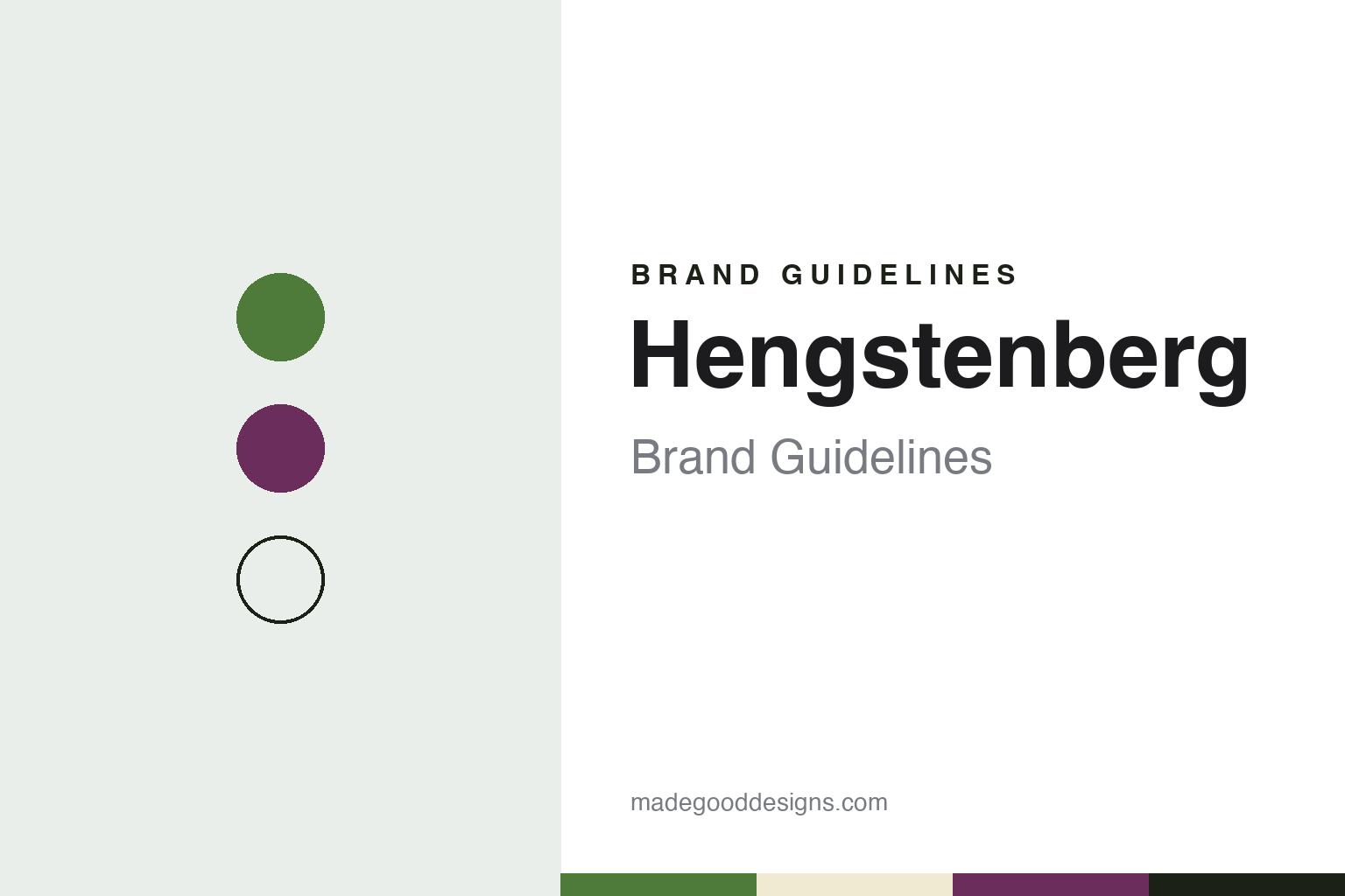 Hengstenberg brand guidelines — abstract colour discs and material texture (original homage; not a Hengstenberg product or logo)