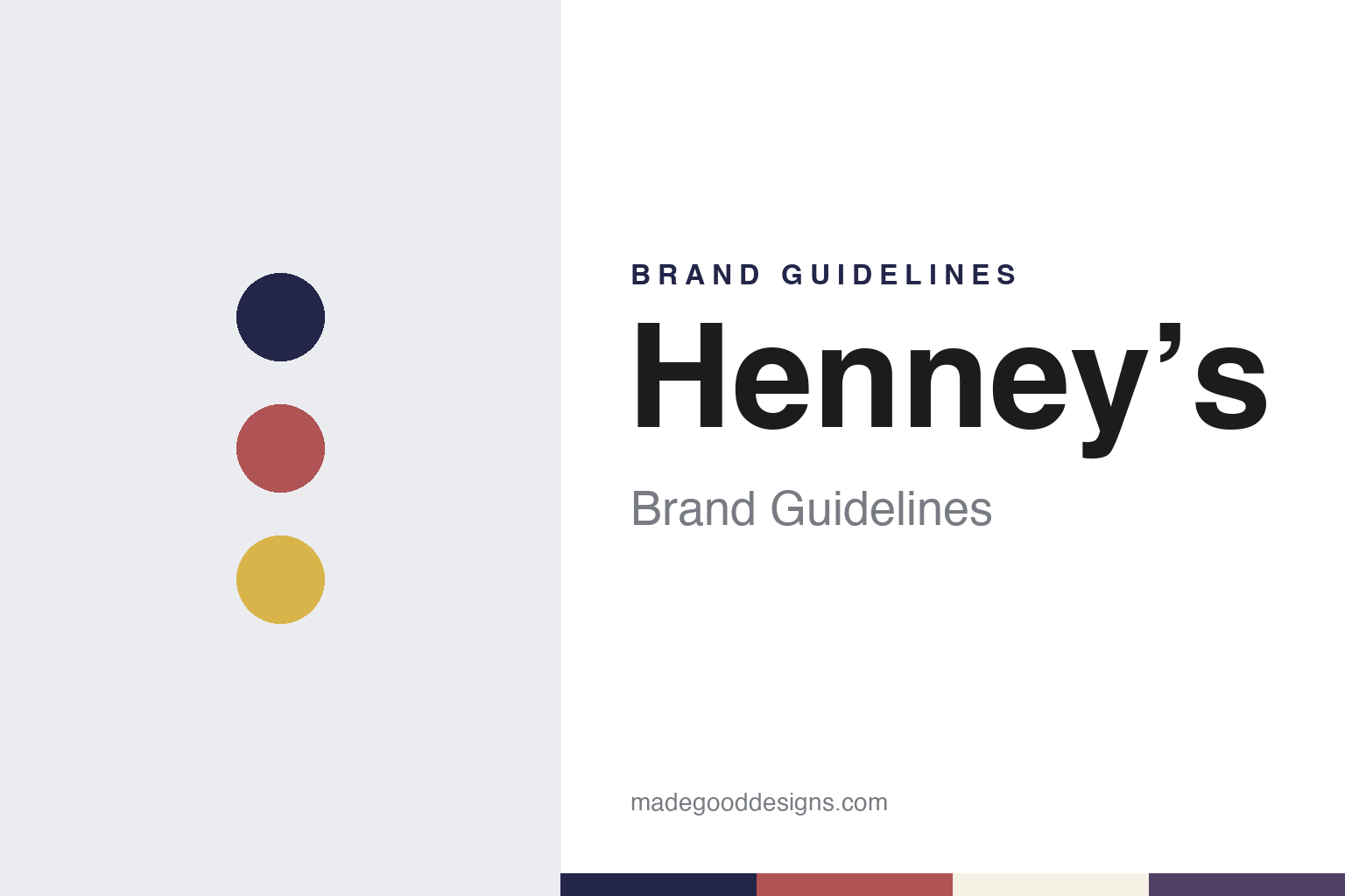 Henney’s Brand Guidelines: Mike Henney’s Herefordshire Cider From Bishops Frome