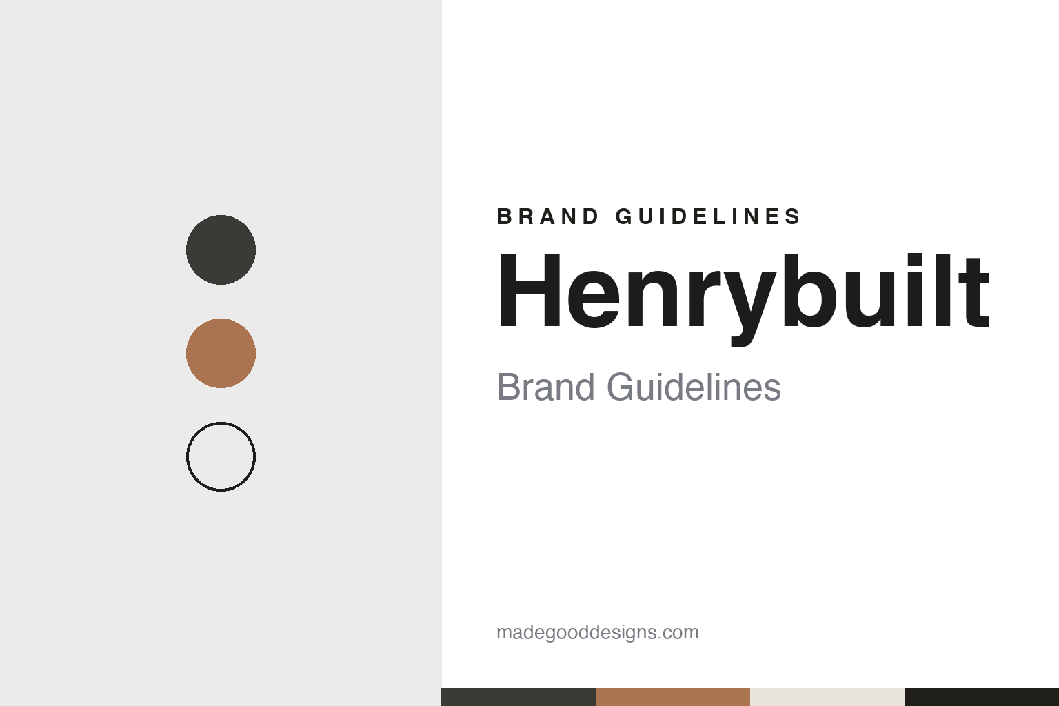 Henrybuilt Brand Guidelines: The Kitchen System Started in a Vashon Island Shed
