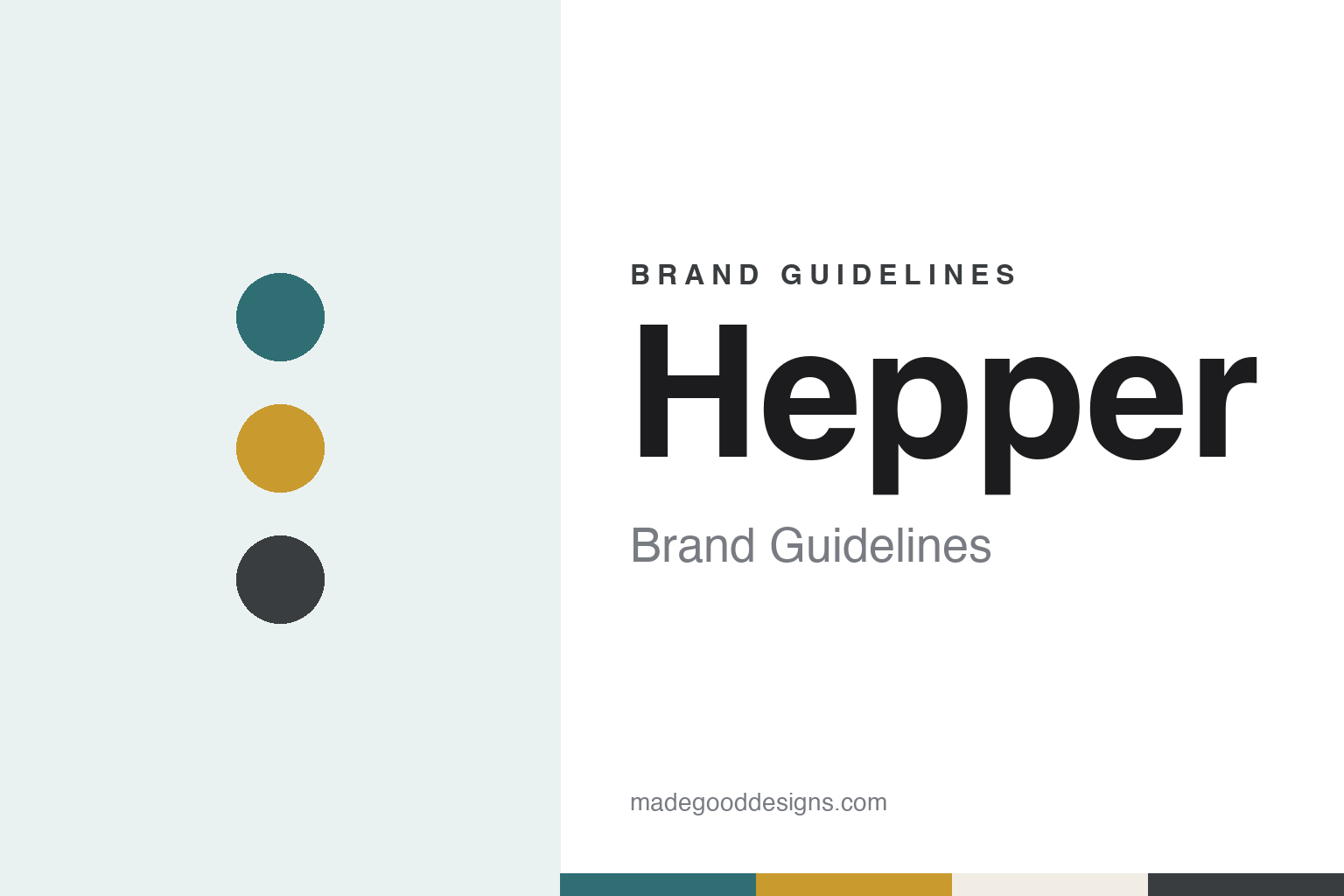 Hepper brand guidelines — abstract colour discs and material texture (original homage; not a Hepper product or logo)