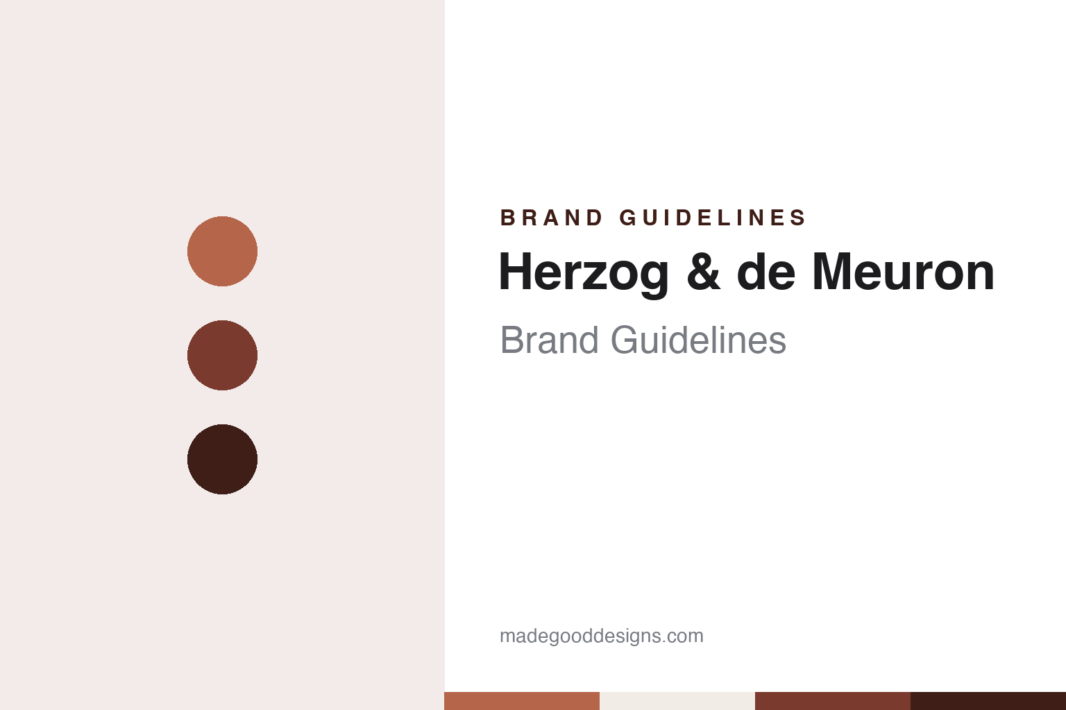 Herzog & de Meuron Brand Guidelines: Two Surnames From Basel Since 1978