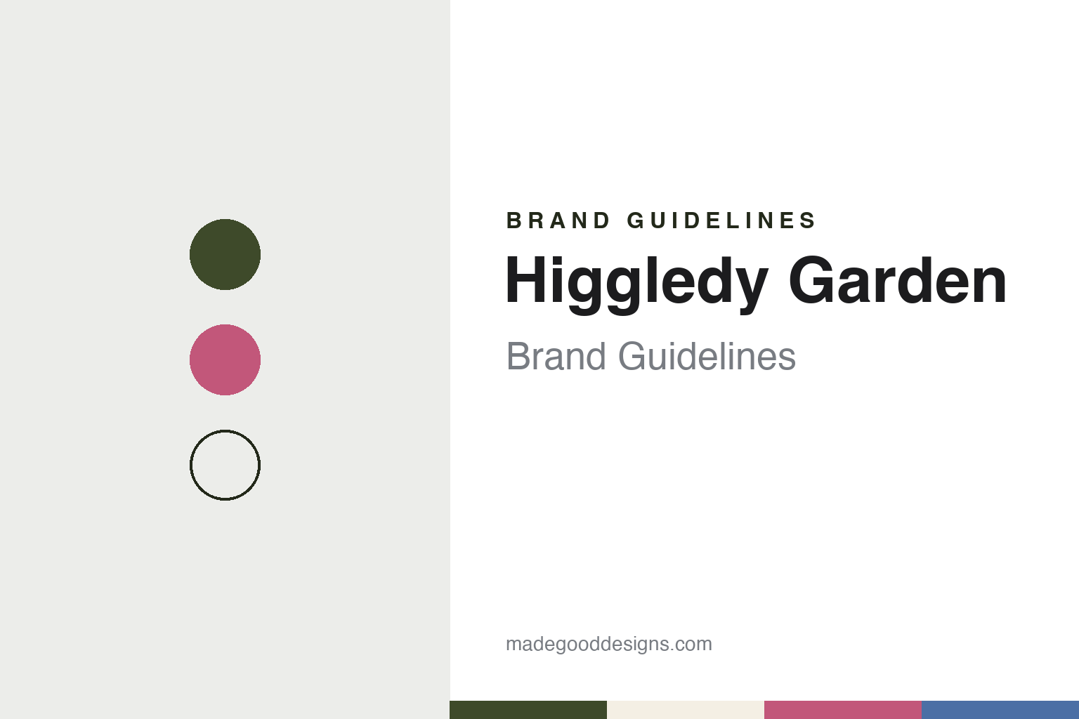 Higgledy Garden Brand Guidelines: Benjamin Ranyard’s Cut-Flower Seed Shop