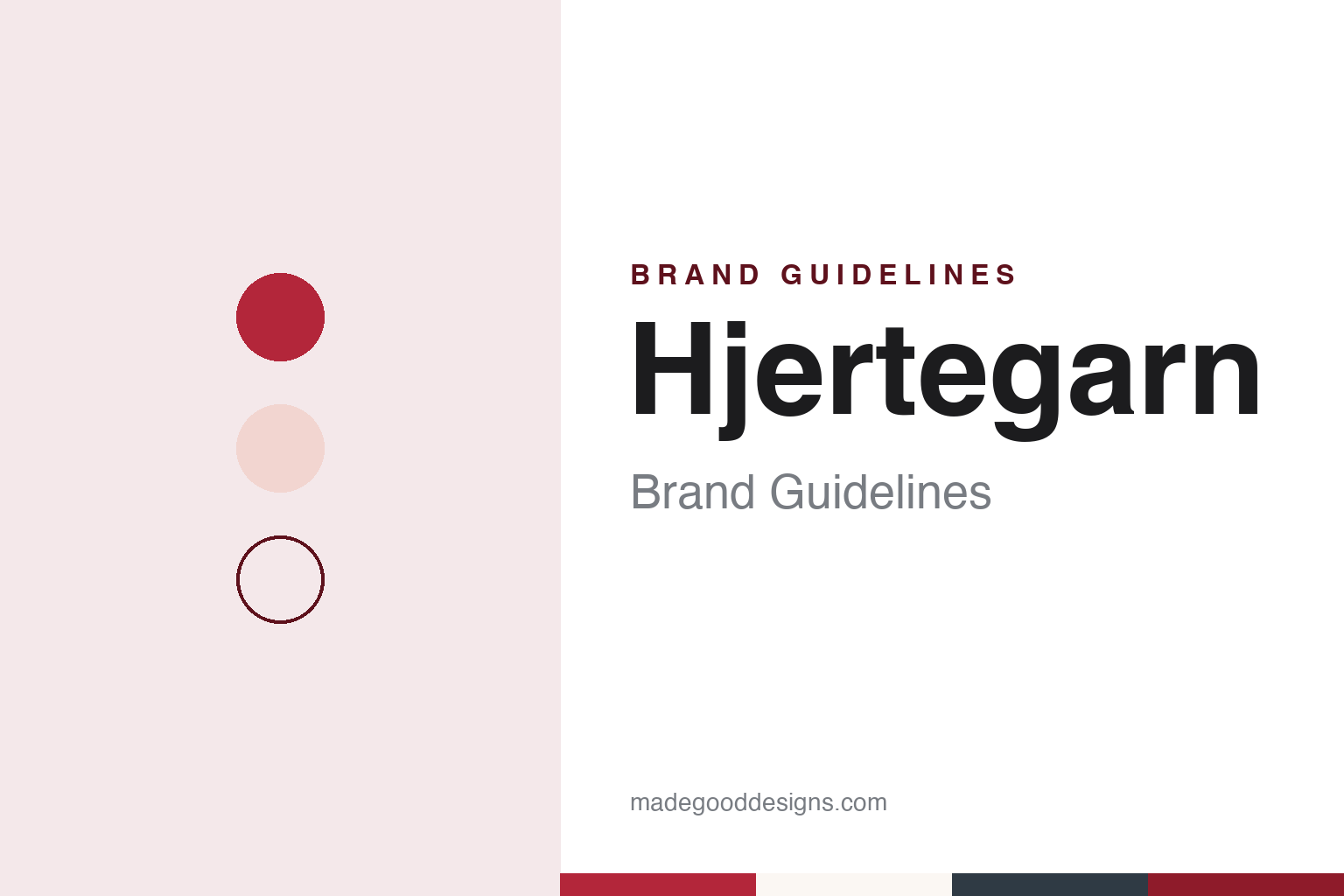 Hjertegarn Brand Guidelines: The 1926 Odense Yarn House Now Based in Jutland
