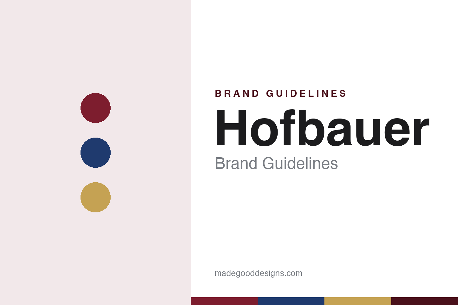 Hofbauer Brand Guidelines: The Viennese Confiserie Owned by Lindt & Sprüngli