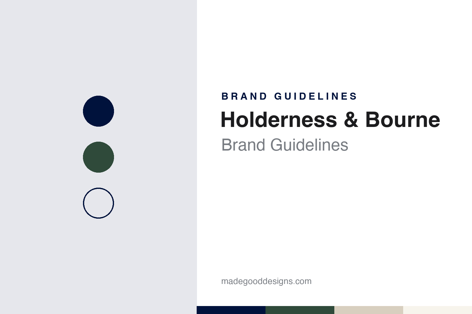 Holderness & Bourne Brand Guidelines: Two Yale MBAs, Their Names on the Door, and a Sharper Golf Collar