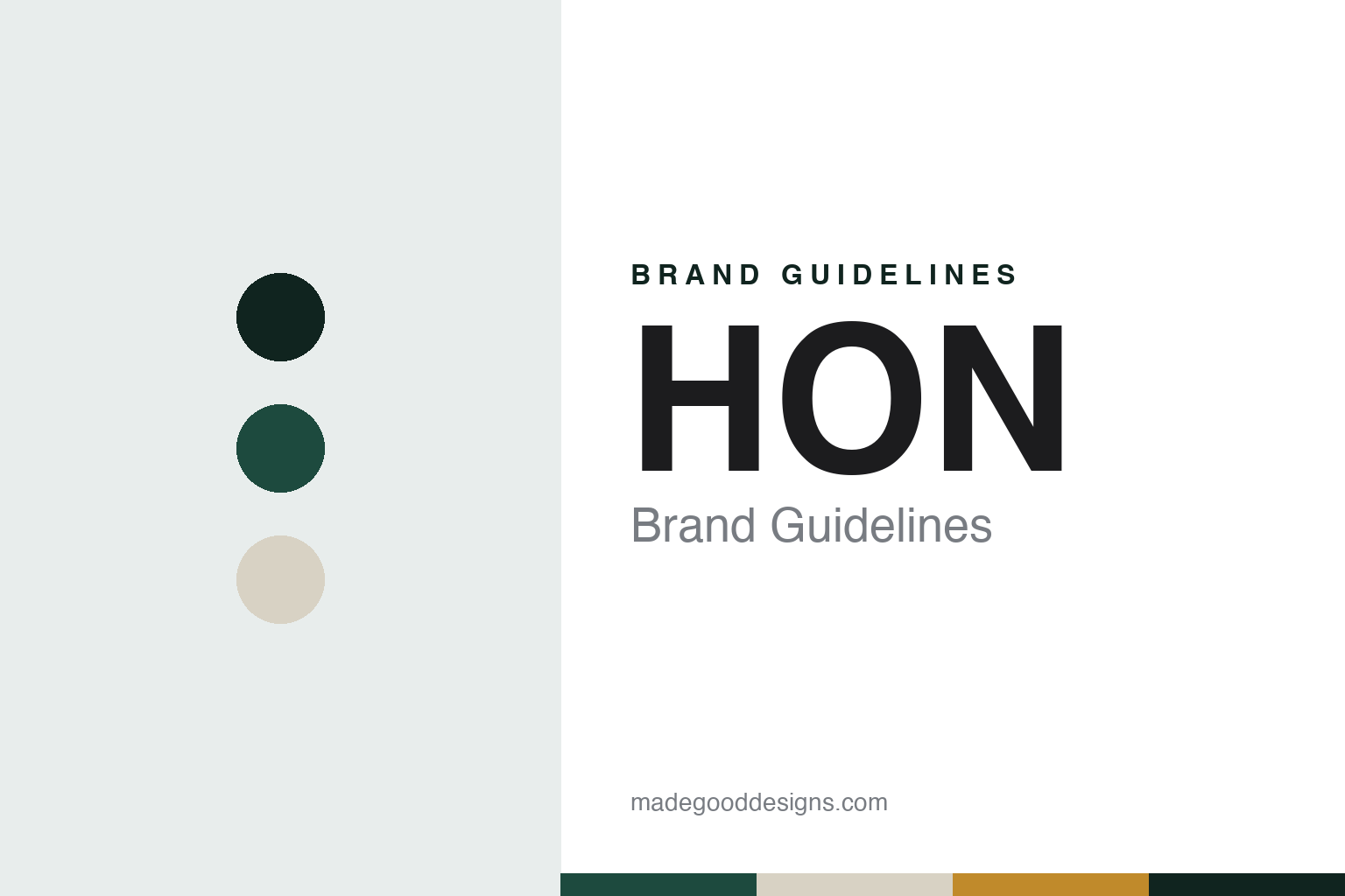 HON brand guidelines — abstract colour discs and material texture (original homage; not a HON product or logo)