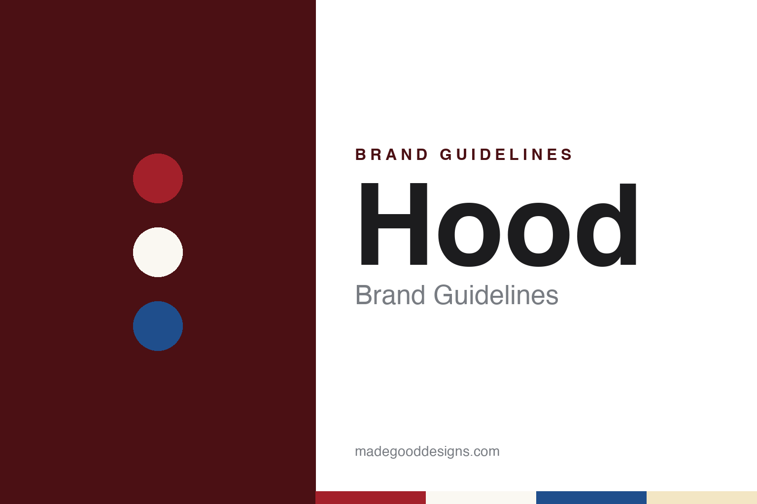Hood Brand Guidelines: Harvey P. Hood, Charlestown Milk and the Kaneb Era