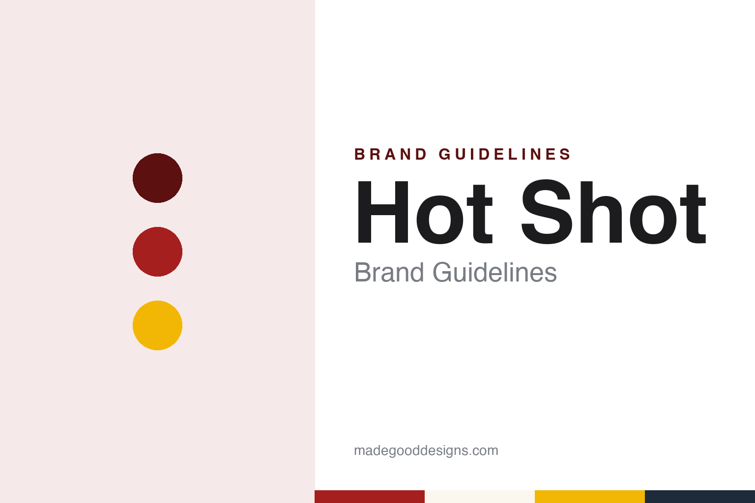 Hot Shot brand guidelines — abstract colour discs and material texture (original homage; not a Hot Shot product or logo)