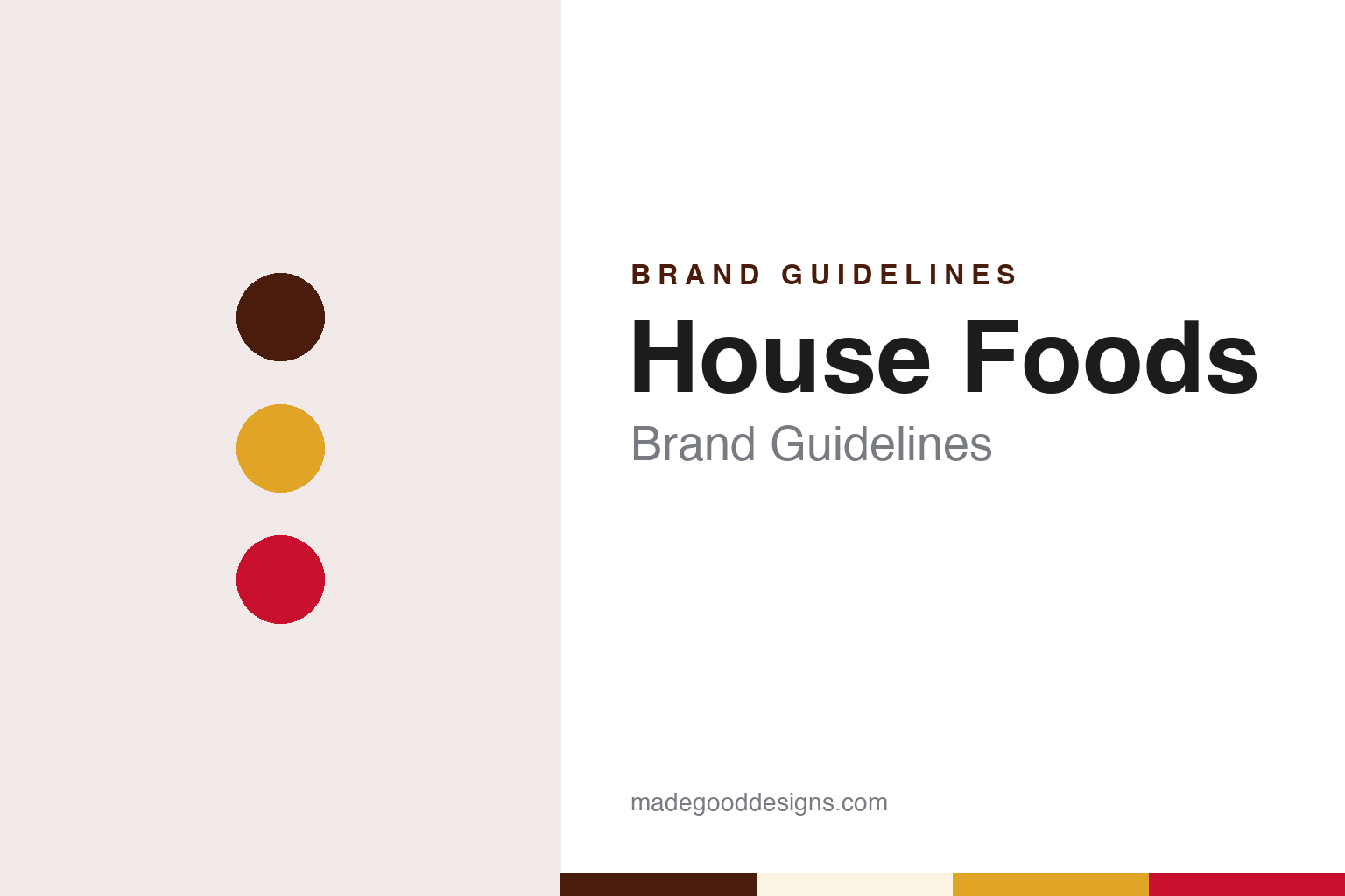 House Foods brand guidelines — abstract colour discs and material texture (original homage; not a House Foods product or logo)