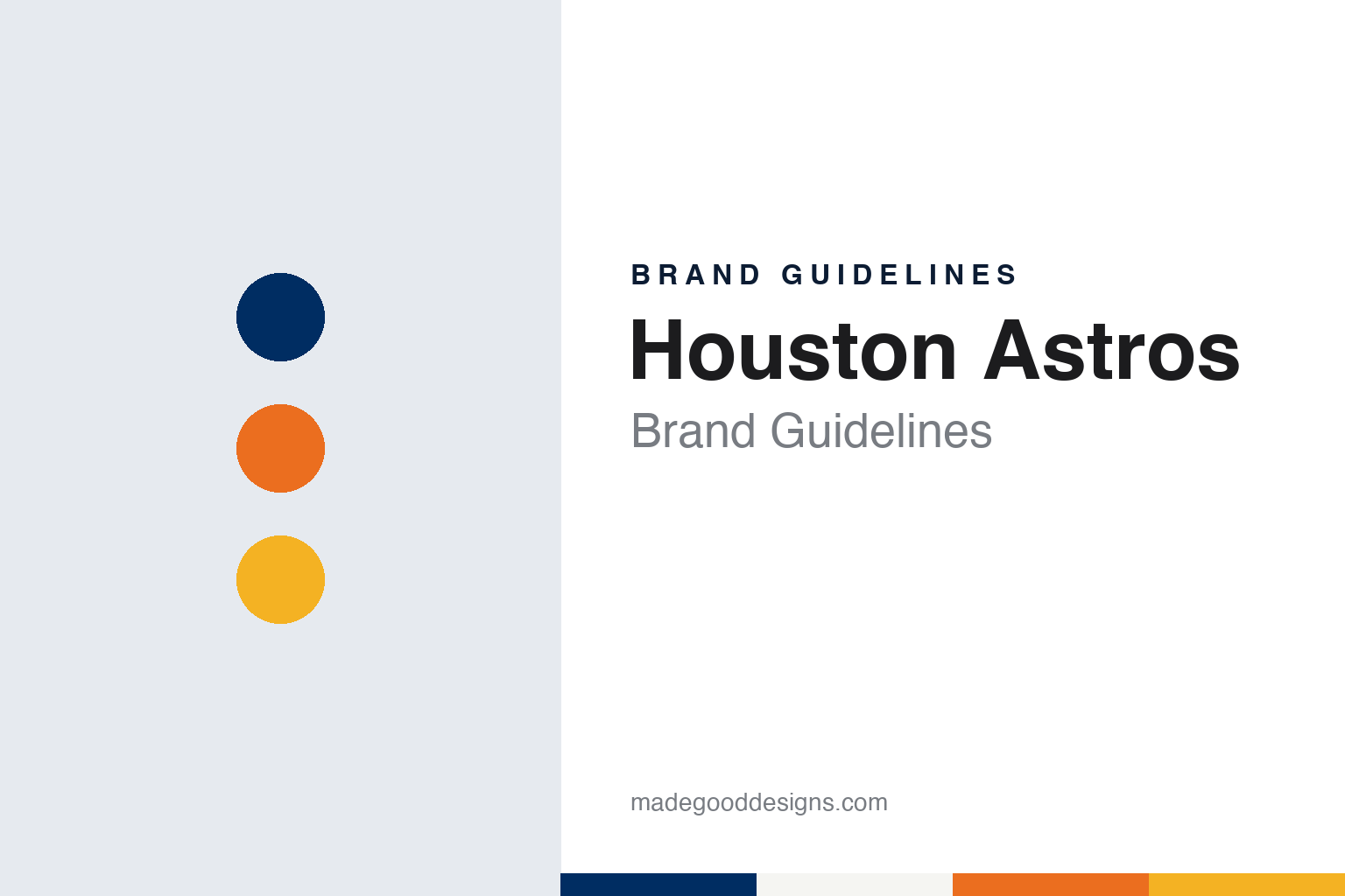 Houston Astros Brand Guidelines: Colt .45s, the Astrodome & the Tequila Sunrise Stripes