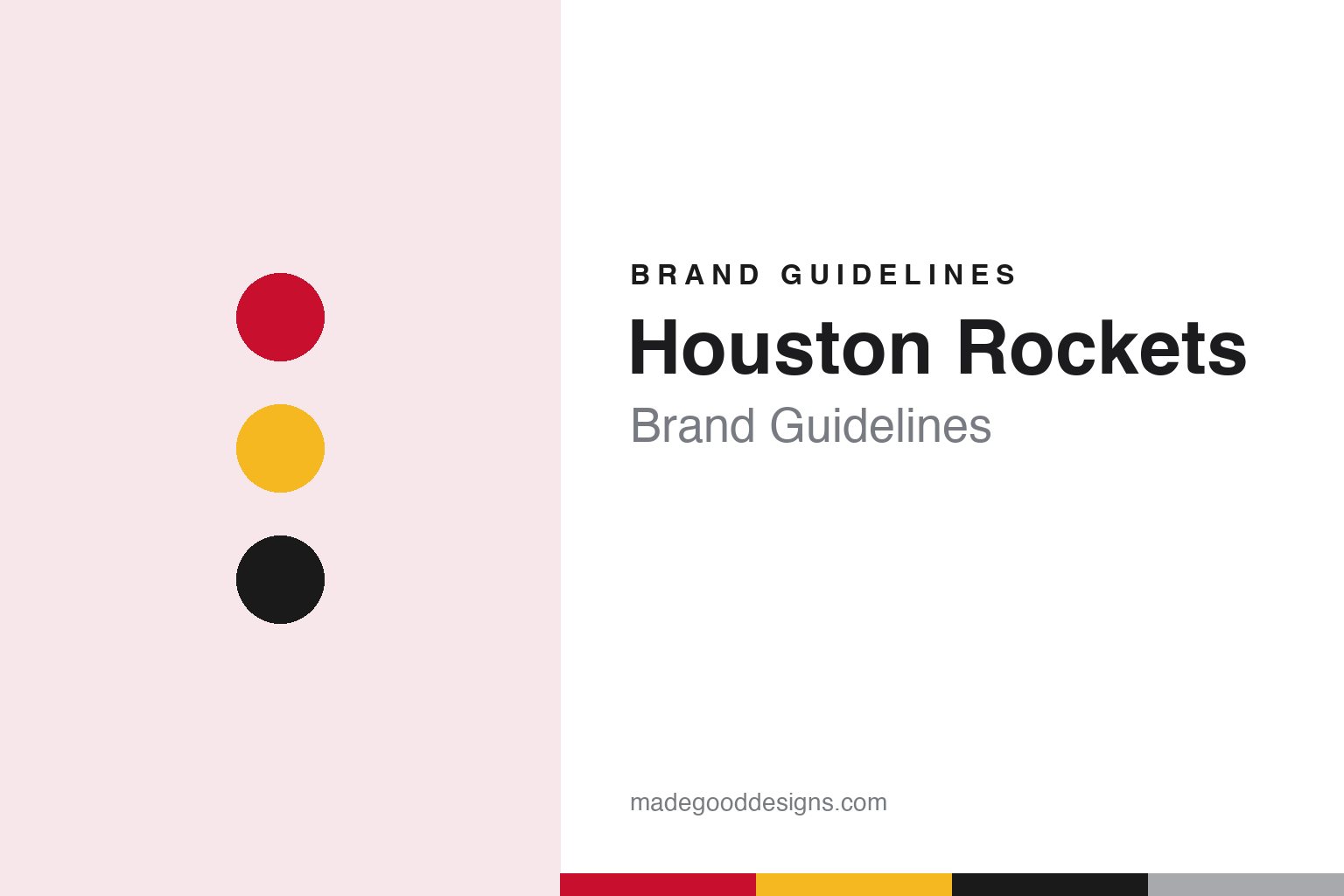 Houston Rockets Brand Guidelines: A San Diego Name, Ketchup and Mustard and an R Shaped Like a Launch